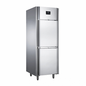 -15~-5℃ Refrigerador comercial de refrigeración estática, refrigerador vertical de 2 puertas sólidas