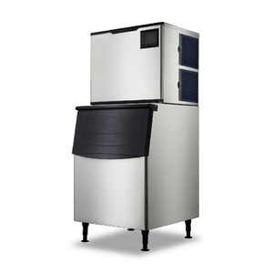 Máquina para hacer hielo comercial refrigerada por aire, tipo Modular, tipo cubo, 160-190 KG/24H, con depósito de almacenamiento