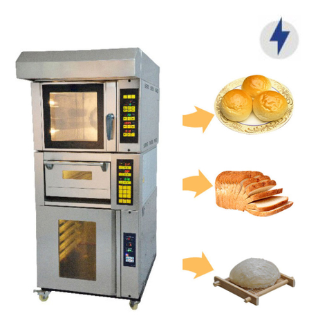 Horno eléctrico comercial de piso combinado para panadería