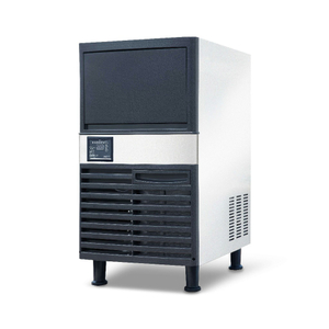 Máquina para hacer hielo comercial, independiente, refrigerada por aire, con cubo de almacenamiento, 73-127 KG/24H